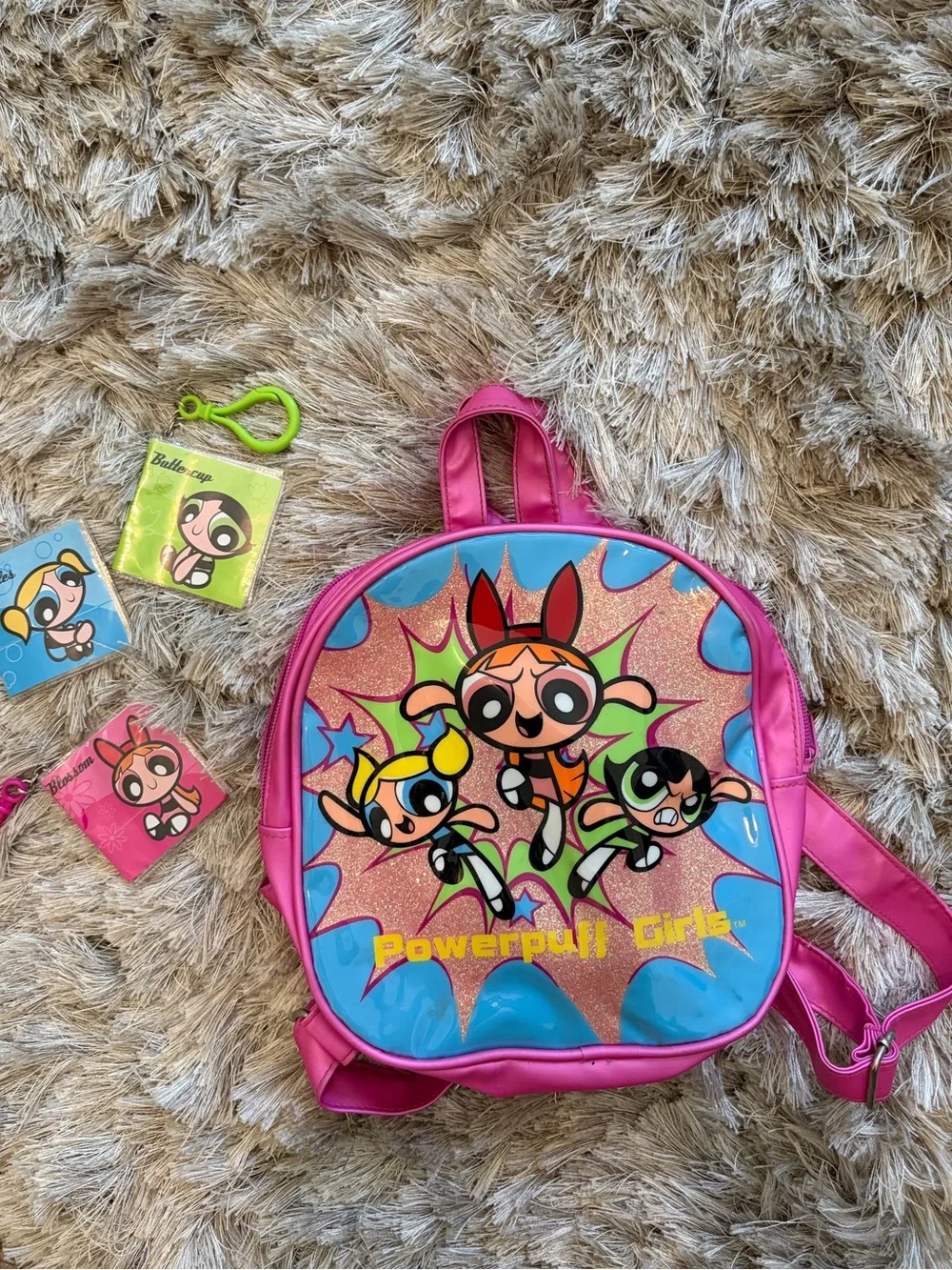 Powerpuff Girls Pink Glitter Kids Backpack